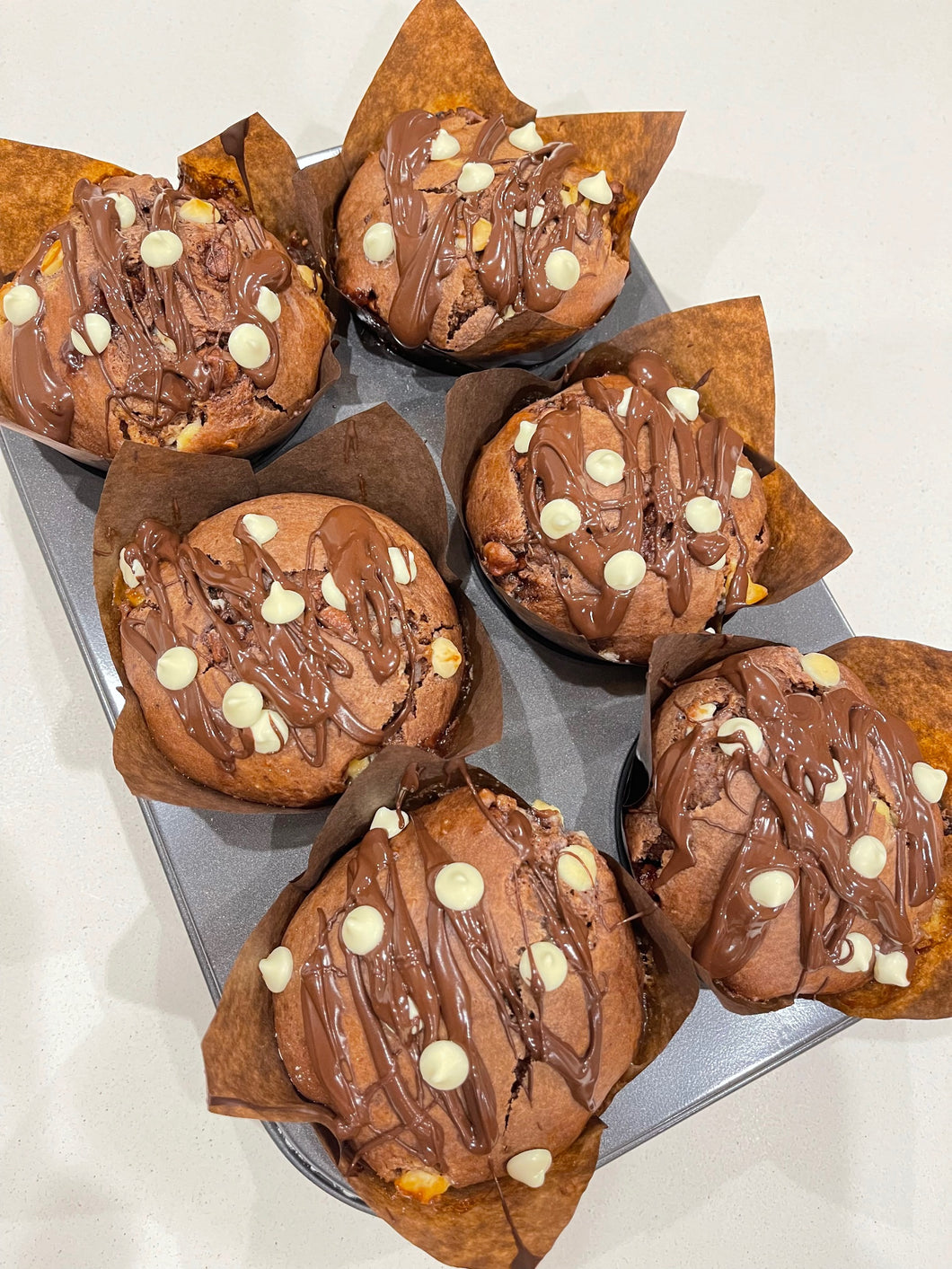 TRIPLE CHOCKIE MUFFINS